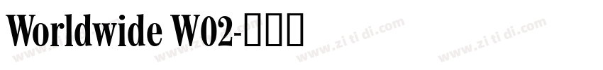 Worldwide W02字体转换